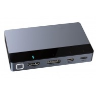 CABLETIME multi-port switch CT-PS41-GB1 σε HDMI, 4 σε 1, 4K/60Hz, γκρι