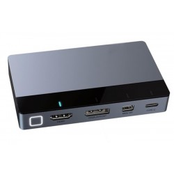 CABLETIME multi-port switch CT-PS41-GB1 σε HDMI, 4 σε 1, 4K/60Hz, γκρι