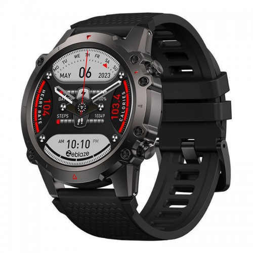 ZEBLAZE smartwatch Vibe 7 Lite, heart rate, 1.47 IPS, 3ATM/IP69K, μαύρο