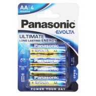 PANASONIC αλκαλικές μπαταρίες Evolta, AA/LR6, 1.5V, 4τμχ