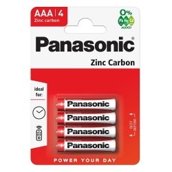PANASONIC μπαταρίες Zinc Carbon, AAA/R03, 1.5V, 4τμχ