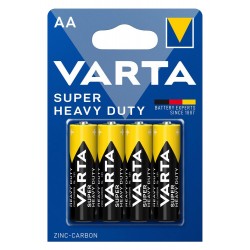VARTA μπαταρίες Zinc Carbon Super Heavy Duty, AA/R6P, 1.5V, 4τμχ