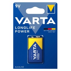 VARTA αλκαλική μπαταρία Longlife Power, 9V, 1τμχ