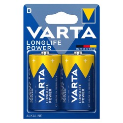 VARTA αλκαλικές μπαταρίες Longlife Power, D/LR20, 1.5V, 2τμχ