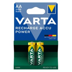 VARTA επαναφορτιζόμενες μπαταρίες λιθίου, AA, 2100mAh, 1.2V, 2τμχ