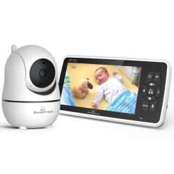 POWERTECH ενδοεπικοινωνία μωρού PT-1188 με κάμερα & οθόνη 5", 720p, PTZ