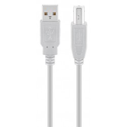 GOOBAY καλώδιο USB σε USB Type B 68714, 5m, 480Mbps, γκρι