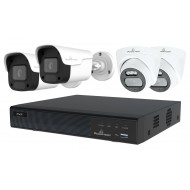 POWERTECH NVR καταγραφικό με 4 κάμερες PT-1233, 4K, 4MP, 9 κανάλια