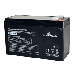 POWERTECH μπαταρία μολύβδου PT-1201 για UPS, 12V 7Ah, F2 POWERTECH μπαταρία μολύβδου PT-1201 για UPS, 12V 7Ah, F2