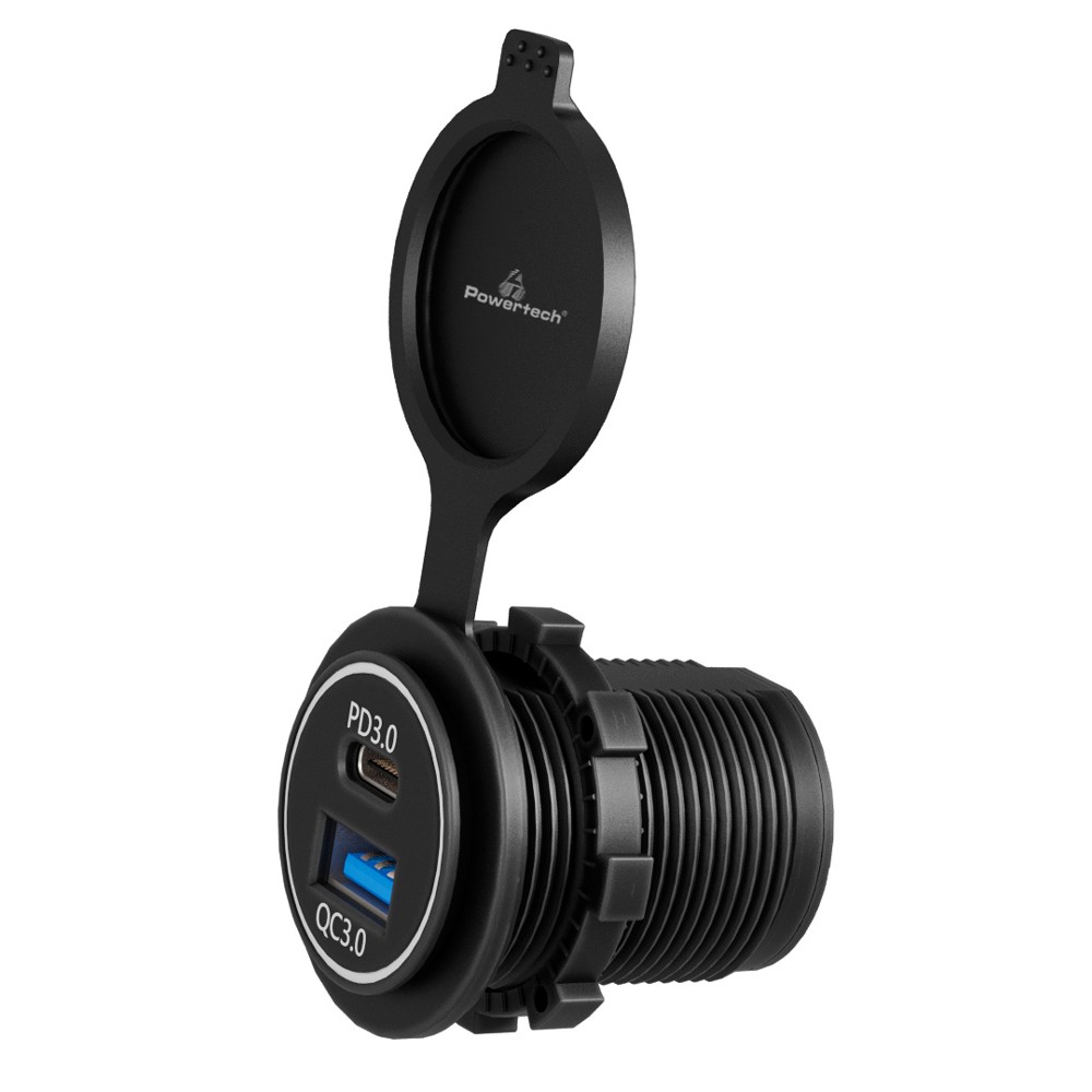 POWERTECH πρίζα USB για σκάφη & οχήματα PTL-004, USB & USB-C, 36W, IP65 POWERTECH πρίζα USB για σκάφη & οχήματα PTL-004, USB & USB-C, 36W, IP65