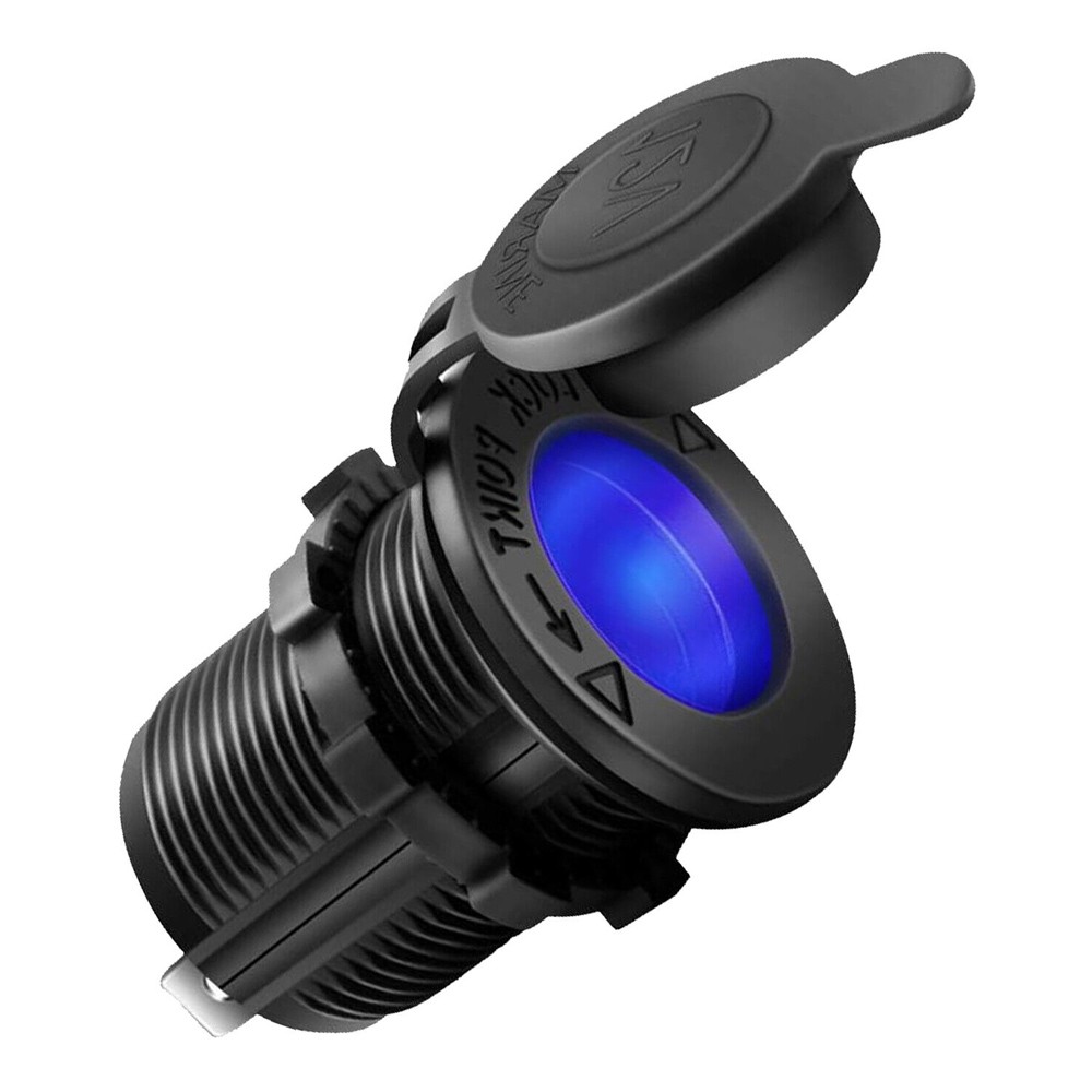 POWERTECH πρίζα αναπτήρα για σκάφη & οχήματα PTL-010, μπλε LED, 12V POWERTECH πρίζα αναπτήρα για σκάφη & οχήματα PTL-010, μπλε LED, 12V