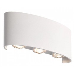 POWERTECH LED φωτιστικό τοίχου HLL-0160, 6W, 4000K, 510lm, IP65, λευκό