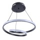 POWERTECH LED φωτιστικό οροφής HLL-0154, 25W, 4000K, Φ40cm, 1m, μαύρο POWERTECH LED φωτιστικό οροφής HLL-0154, 25W, 4000K, Φ40cm, 1m, μαύρο