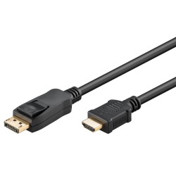 GOOBAY καλώδιο DisplayPort σε HDMI 64836, 4K/30Hz, 2m, μαύρο