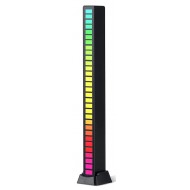 LED φωτορυθμικό φωτιστικό ZS52, RGB, 5W, μαύρο