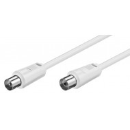 POWERTECH καλώδιο κεραίας CAB-V017, αρσενικό σε θηλυκό, 5m, λευκό