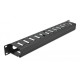 POWERTECH cable management NETW-0028 για rack 19/1U, μεταλλικό, μαύρο POWERTECH cable management NETW-0028 για rack 19/1U, μεταλλικό, μαύρο