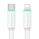 USAMS καλώδιο Lightning σε USB-C US-SJ735, 30W, 480Mbps, 1m, λευκό USAMS καλώδιο Lightning σε USB-C US-SJ735, 30W, 480Mbps, 1m, λευκό