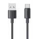 USAMS καλώδιο USB-C σε USB US-SJ708, 3A, 480Mbps, 1m, μαύρο