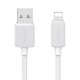 USAMS καλώδιο Lightning σε USB US-SJ689, 2.4A, 480Mbps, 1m, λευκό USAMS καλώδιο Lightning σε USB US-SJ689, 2.4A, 480Mbps, 1m, λευκό
