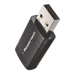 POWERTECH ασύρματος USB αντάπτορας δικτύου PT-1387, 900Mbps WiFi 6, Bluetooth 5.3