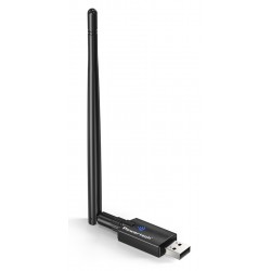 POWERTECH ασύρματος USB αντάπτορας δικτύου PT-1386, 900Mbps WiFi 6, Bluetooth 5.3