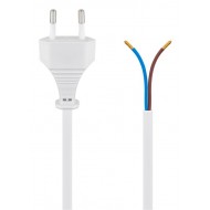 GOOBAY καλώδιο τροφοδοσίας 51345, 2x 0.75mm², 1.5m, λευκό