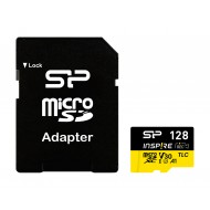 SILICON POWER κάρτα μνήμης microSDXC Inspire, 128GB, UHS-I U3 A1 V30
