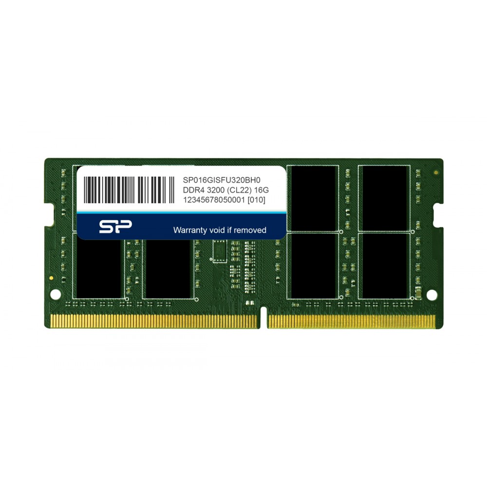 SILICON POWER industrial μνήμη DDR4 SODIMM SP016GISFU320BH0, 16GB, 3200MHz, CL22, -20~95 °C SILICON POWER industrial μνήμη DDR4 SODIMM SP016GISFU320BH0, 16GB, 3200MHz, CL22, -20~95 °C