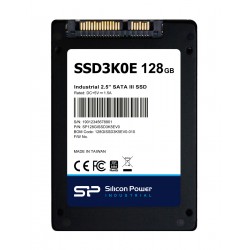 SILICON POWER industrial 2.5" SATA III SSD SSD3K0E, 128GB, 540/520MBps, 3D TLC, -20~75 °C