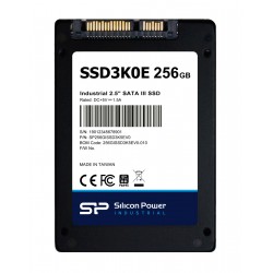 SILICON POWER industrial 2.5" SATA III SSD SSD3K0E, 256GB, 540/520MBps, 3D TLC, -20~75 °C