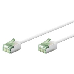 GOOBAY καλώδιο δικτύου 74357, CAT 8.1 U/FTP, slim, copper, 2000MHz, 0.15m, λευκό
