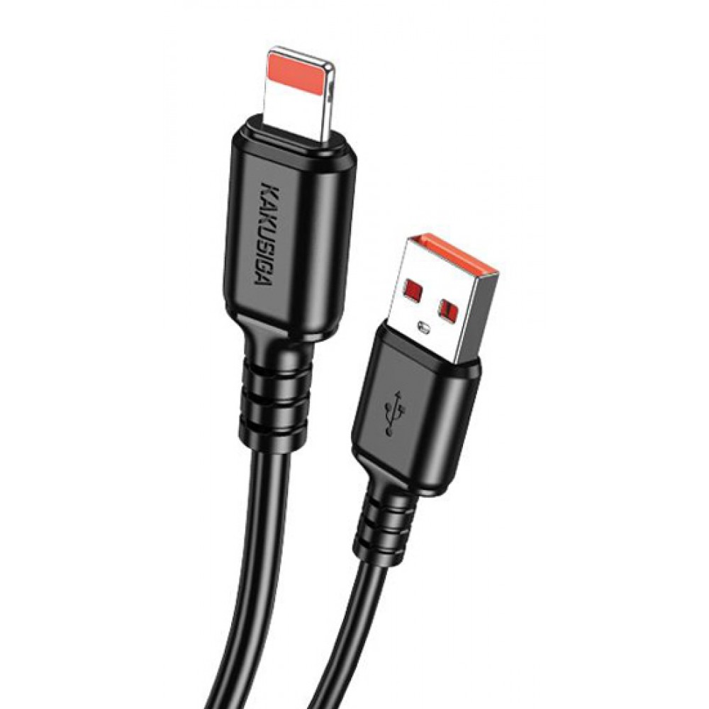 KAKUSIGA καλώδιο Lightning σε USB KSC-982, 15W, 480Mbps, 1m, μαύρο KAKUSIGA καλώδιο Lightning σε USB KSC-982, 15W, 480Mbps, 1m, μαύρο