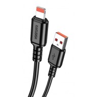 KAKUSIGA καλώδιο Lightning σε USB KSC-982, 3A, 480Mbps, 1m, μαύρο