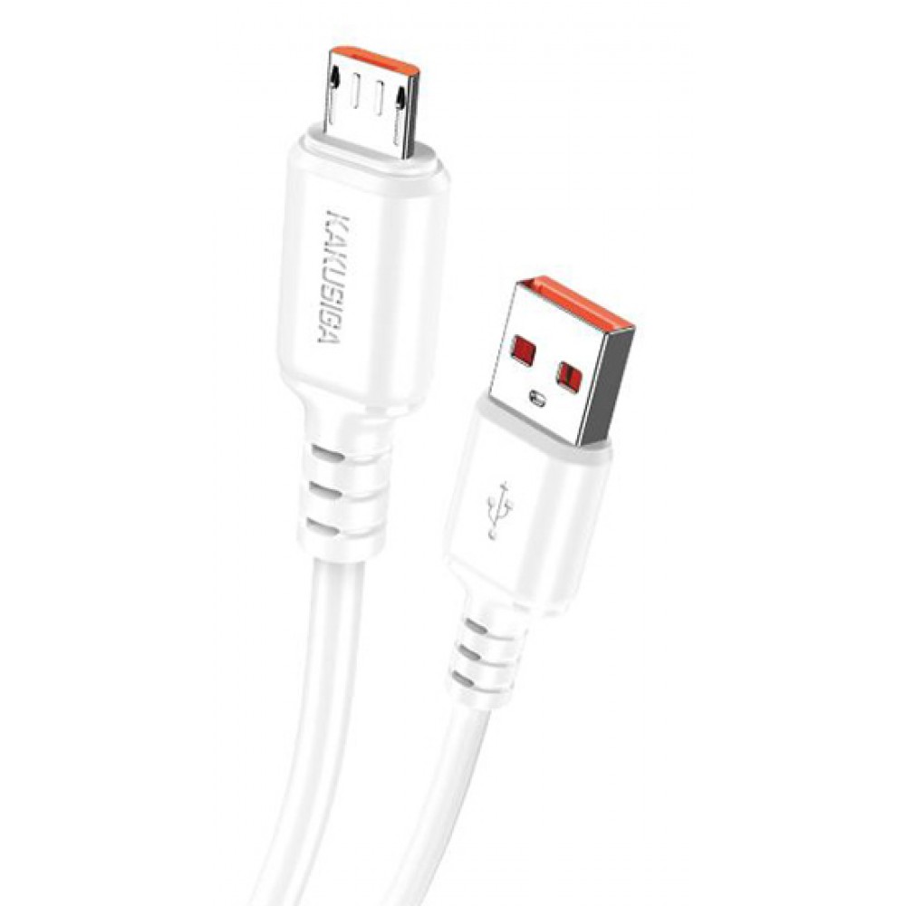 KAKUSIGA καλώδιο micro USB σε USB KSC-982, 15W, 480Mbps, 1m, λευκό KAKUSIGA καλώδιο micro USB σε USB KSC-982, 15W, 480Mbps, 1m, λευκό