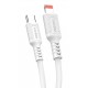 KAKUSIGA καλώδιο Lightning σε USB-C KSC-984, σιλικόνης, 27W, 480Mbps, 1m, λευκό KAKUSIGA καλώδιο Lightning σε USB-C KSC-984, σιλικόνης, 27W, 480Mbps, 1m, λευκό