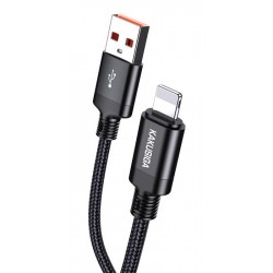 KAKUSIGA καλώδιο Lightning σε USB KSC-970, 15W, 480Mbps, 1m, μαύρο