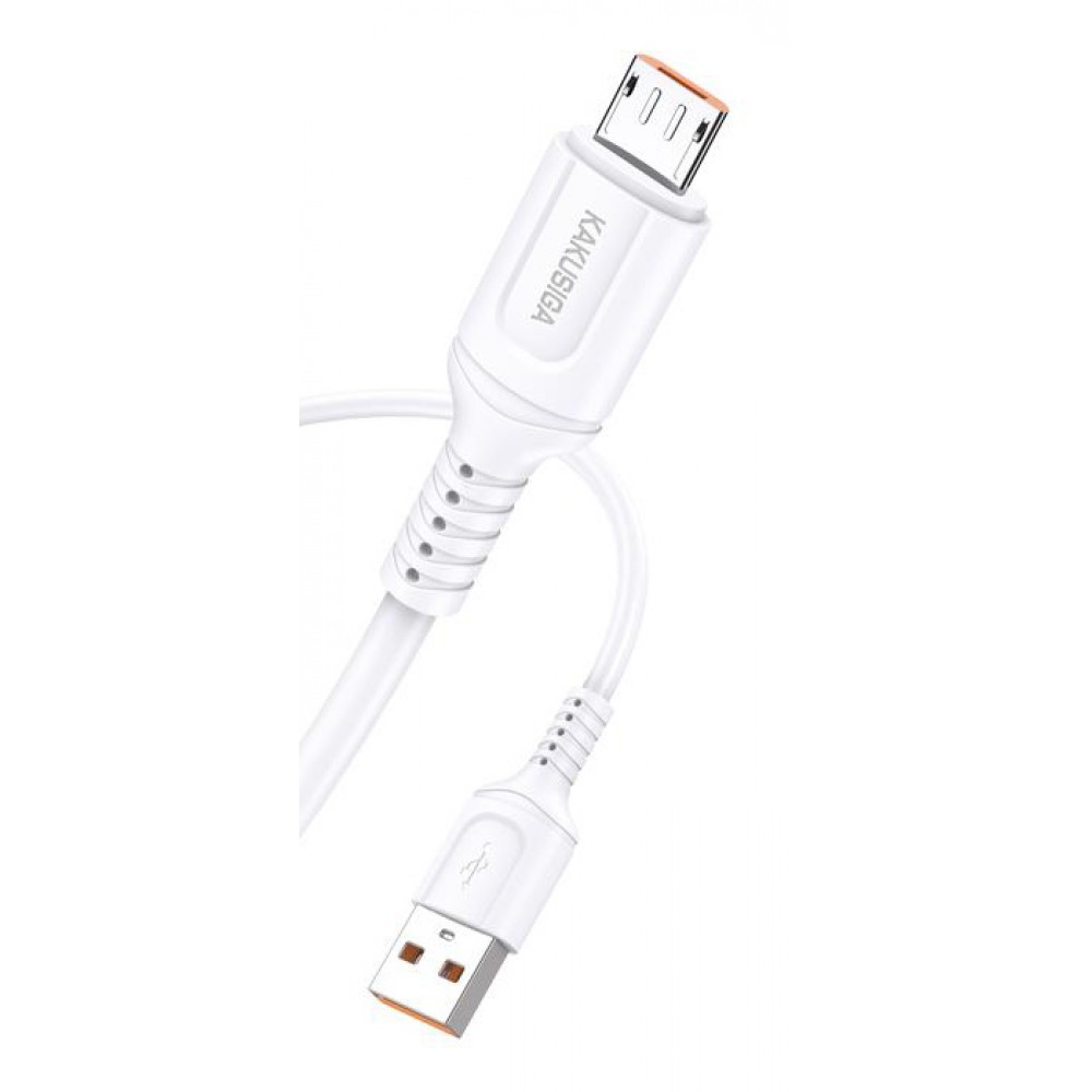 KAKUSIGA καλώδιο micro USB σε USB KSC-805, 12W, 480Mbps, 1m, λευκό KAKUSIGA καλώδιο micro USB σε USB KSC-805, 12W, 480Mbps, 1m, λευκό