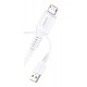 KAKUSIGA καλώδιο micro USB σε USB KSC-805, 12W, 480Mbps, 1m, λευκό KAKUSIGA καλώδιο micro USB σε USB KSC-805, 12W, 480Mbps, 1m, λευκό
