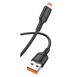 KAKUSIGA καλώδιο Lightning σε USB KSC-805, 12W, 480Mbps, 1m, μαύρο