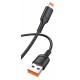 KAKUSIGA καλώδιο Lightning σε USB KSC-805, 12W, 480Mbps, 1m, μαύρο KAKUSIGA καλώδιο Lightning σε USB KSC-805, 12W, 480Mbps, 1m, μαύρο