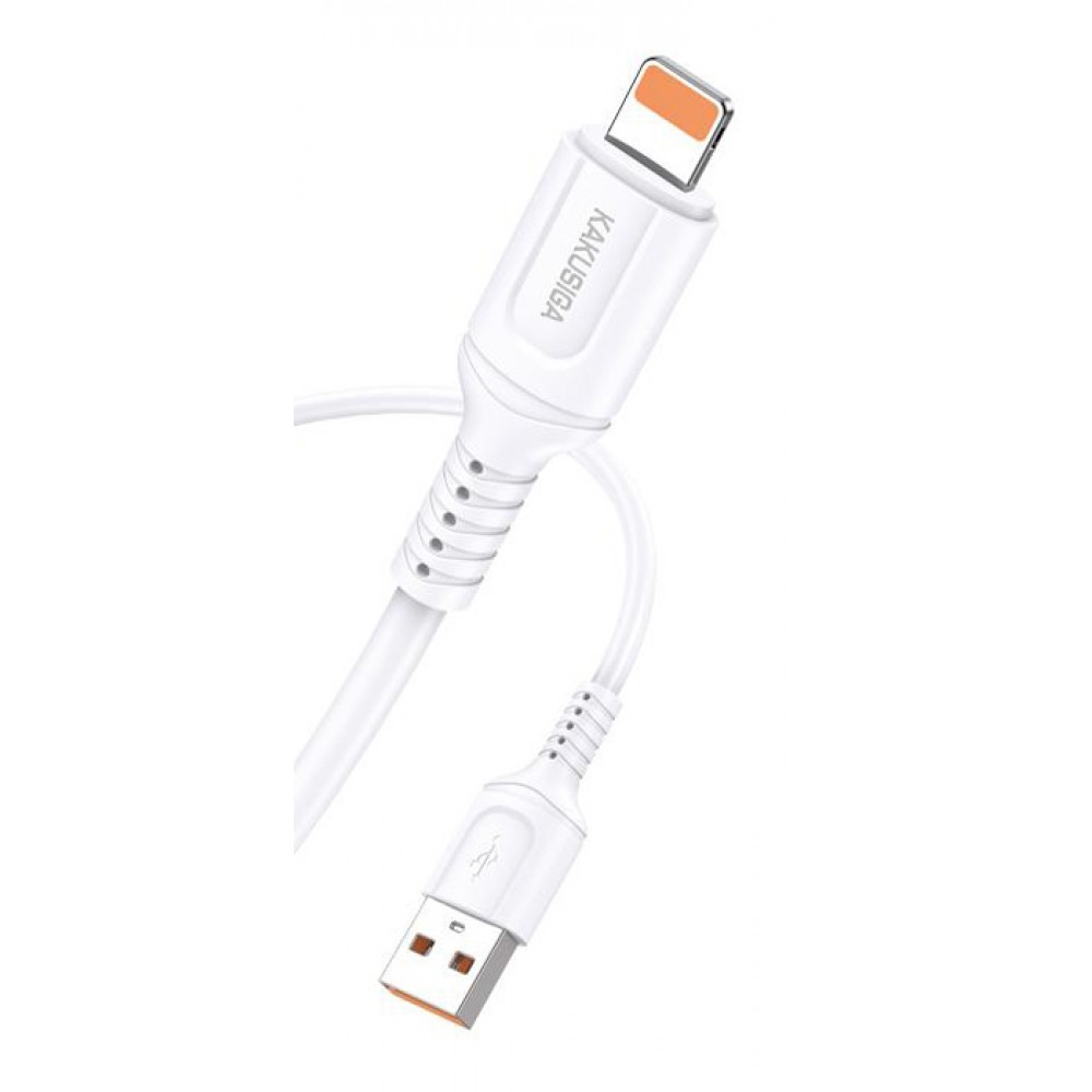 KAKUSIGA καλώδιο Lightning σε USB KSC-805, 12W, 480Mbps, 1m, λευκό KAKUSIGA καλώδιο Lightning σε USB KSC-805, 12W, 480Mbps, 1m, λευκό