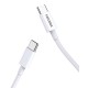 KAKUSIGA καλώδιο USB-C σε USB-C KSC-653, 100W, 480Mbps, 25cm, λευκό KAKUSIGA καλώδιο USB-C σε USB-C KSC-653, 100W, 480Mbps, 25cm, λευκό