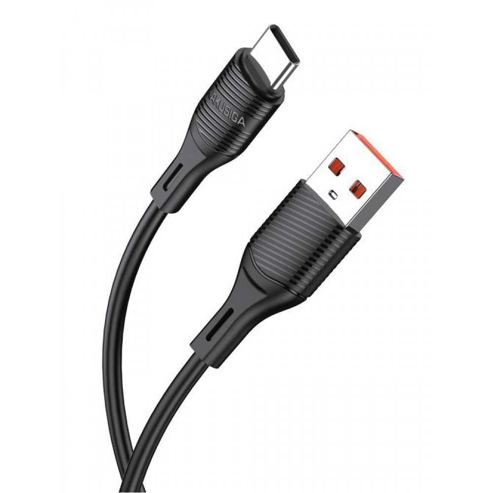 KAKUSIGA καλώδιο USB-C σε USB KSC-953, σιλικόνης, 15W, 480Mbps, 1m, μαύρο KAKUSIGA καλώδιο USB-C σε USB KSC-953, σιλικόνης, 15W, 480Mbps, 1m, μαύρο