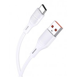 KAKUSIGA καλώδιο USB-C σε USB KSC-953, σιλικόνης, 15W, 480Mbps, 1m, λευκό