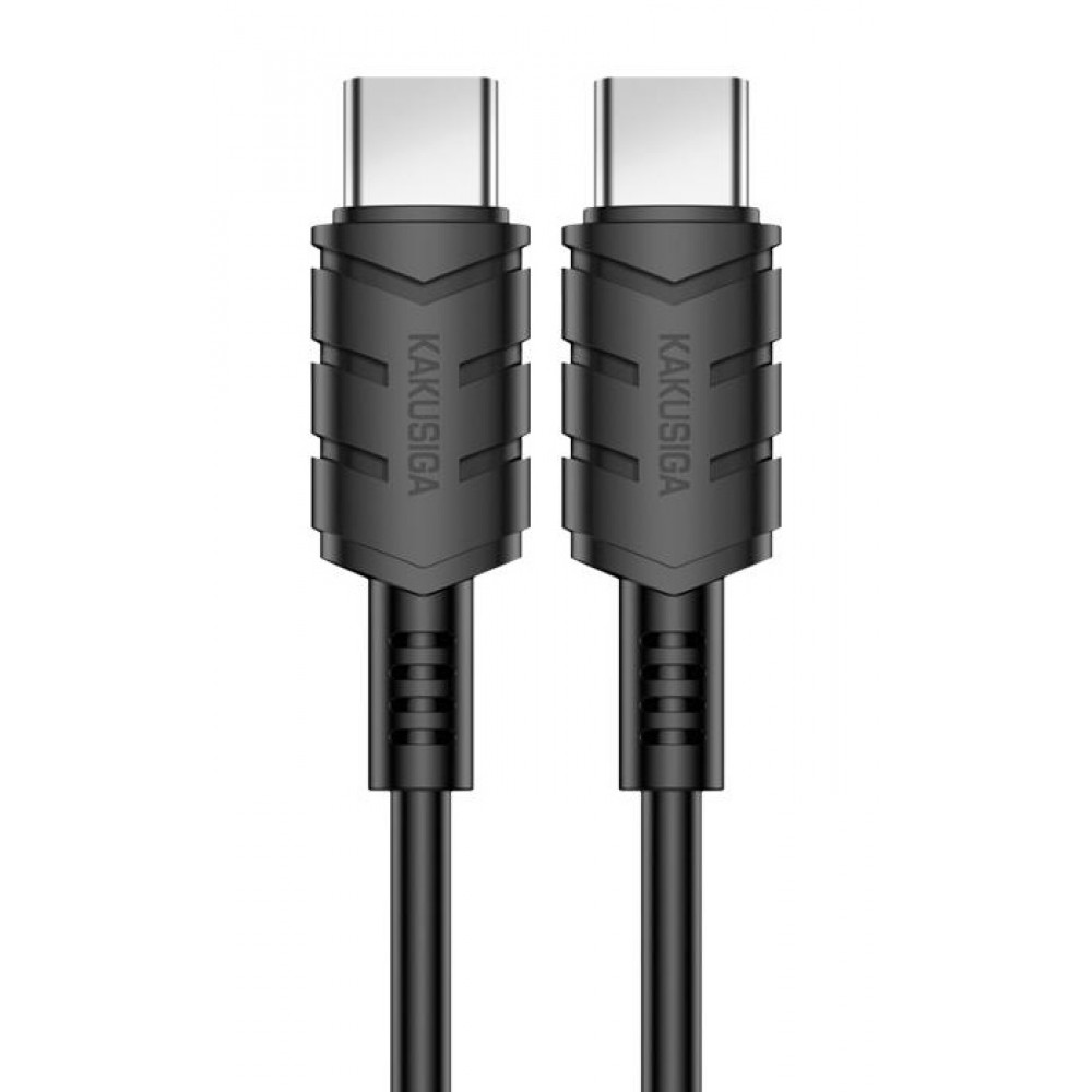 KAKUSIGA καλώδιο USB-C σε USB-C KSC-710, 60W, 480Mbps, 1.2m, μαύρο KAKUSIGA καλώδιο USB-C σε USB-C KSC-710, 60W, 480Mbps, 1.2m, μαύρο