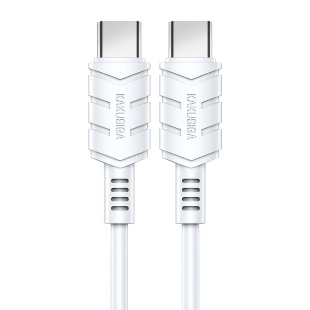 KAKUSIGA καλώδιο USB-C σε USB-C KSC-710, 60W, 480Mbps, 1.2m, λευκό KAKUSIGA καλώδιο USB-C σε USB-C KSC-710, 60W, 480Mbps, 1.2m, λευκό