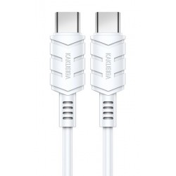 KAKUSIGA καλώδιο USB-C σε USB-C KSC-710, 60W, 480Mbps, 1.2m, λευκό