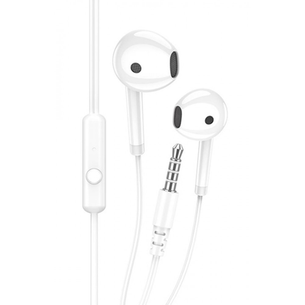 KAKUSIGA earphones με μικρόφωνο KSC-1301, 3.5mm σύνδεση, 14mm, 1.1m, λευκά KAKUSIGA earphones με μικρόφωνο KSC-1301, 3.5mm σύνδεση, 14mm, 1.1m, λευκά