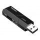 KAKUSIGA card reader KSC-1411 για SD & micro SD, 480Mbps, USB σύνδεση, μαύρο KAKUSIGA card reader KSC-1411 για SD & micro SD, 480Mbps, USB σύνδεση, μαύρο